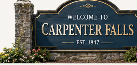 Welcome to Carpenter Falls — Est. 1847